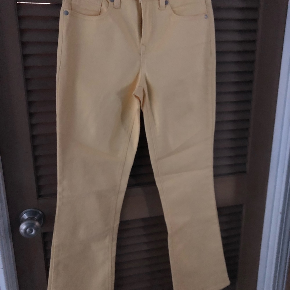 DG2 Diane Gilman beautiful yellow shaper jeans